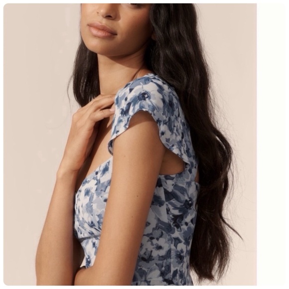 NWT Reformation Rosi Floral Midi Dress, size 6 - Picture 2 of 11